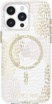 Carson & Quinn Glamour In Gold with MagSafe Case - iPhone 15 Pro Max