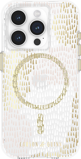 Estuche Carson & Quinn Glamour In Gold con MagSafe para iPhone 15 Pro, multicolor (consulta de producto 1)