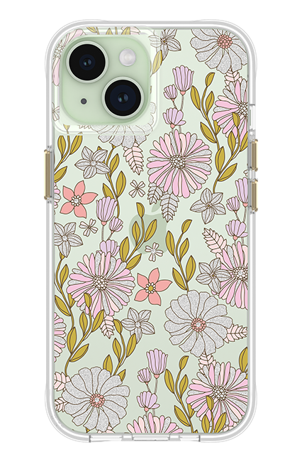 Carson & Quinn Pink Blissfull Blooms with MagSafe Case - iPhone 15/14/13 - Multi  (Product view 4)