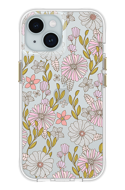 Carson & Quinn Pink Blissfull Blooms with MagSafe Case - iPhone 15/14/13 - Multi  (Product view 5)