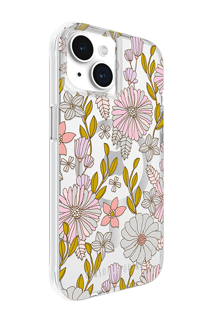 Carson & Quinn Pink Blissfull Blooms with MagSafe Case - iPhone 15/14/13 - Multi  (Product view 6)