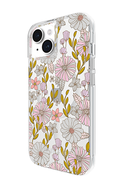 Carson & Quinn Pink Blissfull Blooms with MagSafe Case - iPhone 15/14/13 - Multi  (Product view 7)