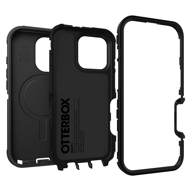 Estuche OtterBox Defender Pro Series con MagSafe para iPhone 16 Pro, negro (consulta de producto 3)