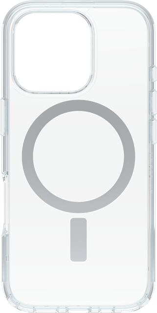 Estuche OtterBox Symmetry Series+ con MagSafe para iPhone 16 Pro, transparente (consulta de producto 1)