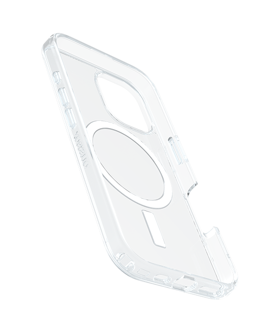 OtterBox Symmetry Series+ with MagSafe Case - iPhone 16 - Clear  (Product view 4)