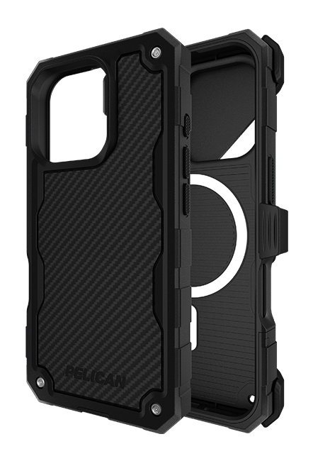 Pelican Shield Carbon Fiber with MagSafe Case and Holster - iPhone 16 Pro - Black  (Product view 3)