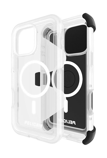 Estuche y funda Pelican Voyager con MagSafe para iPhone 16 Pro Max, transparente (consulta de producto 4)