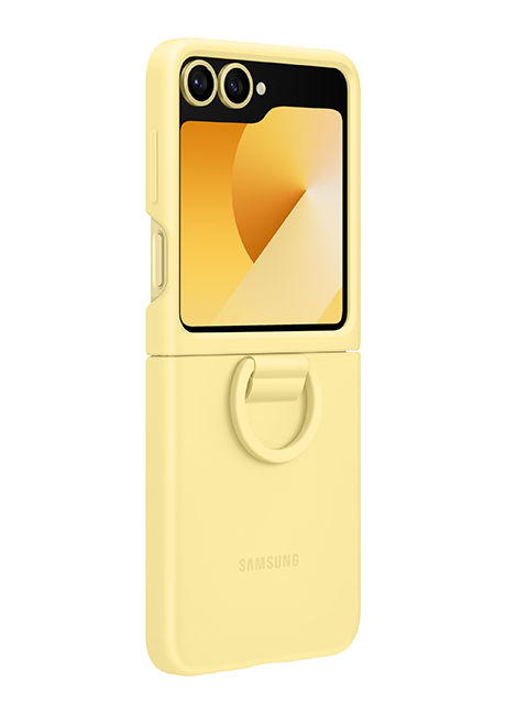 Estuche de silicona Samsung para Samsung Galaxy Z Flip6, amarillo (consulta de producto 3)