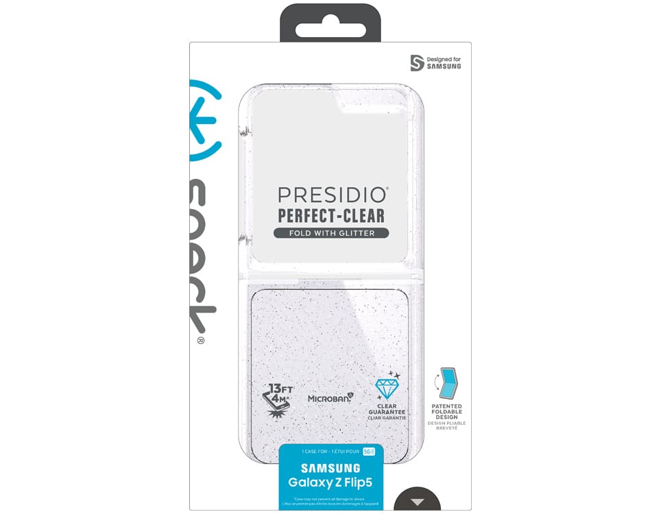 Speck Presidio Perfect-Clear Fold Galaxy Z Flip3 5G Cases Best Galaxy Z  Flip3 5G - $59.99