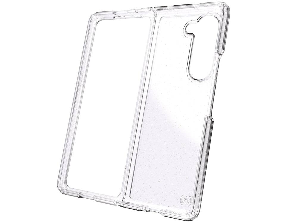 Speck Presidio Perfect-Clear Fold Glitter Galaxy Z Fold4 Cases