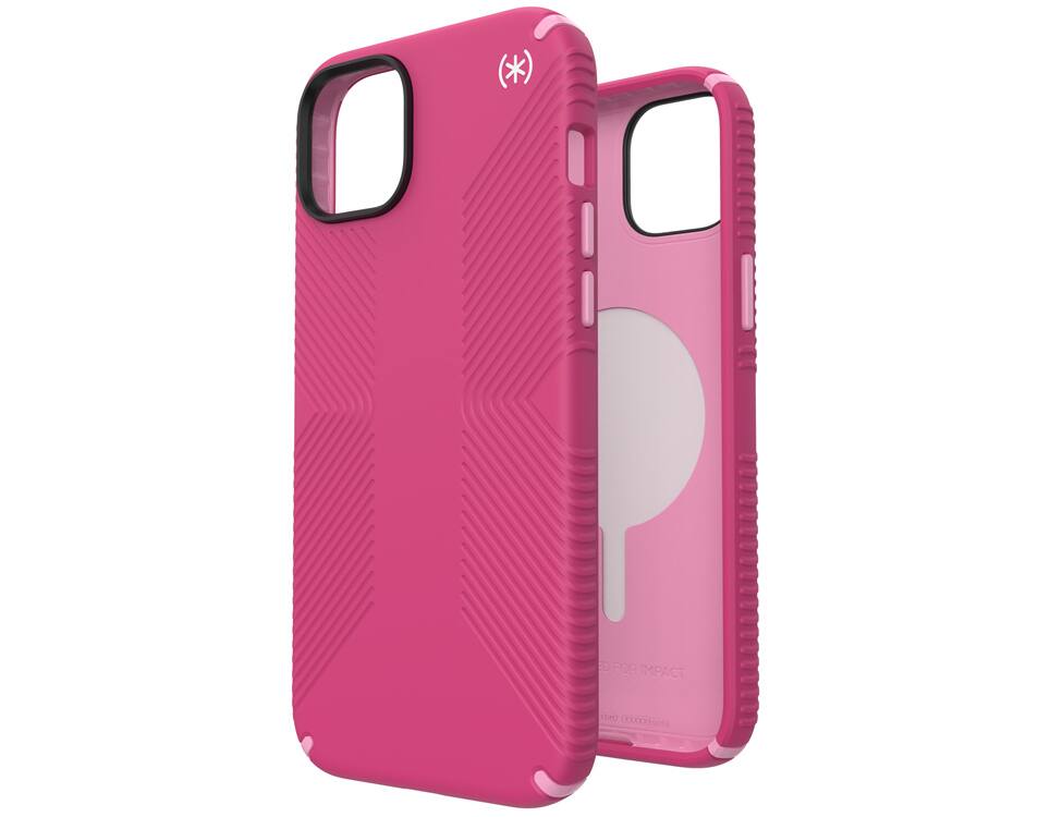 Speck Presidio 2 Grip MagSafe Case for Apple iPhone 14 Plus in Digital Pink