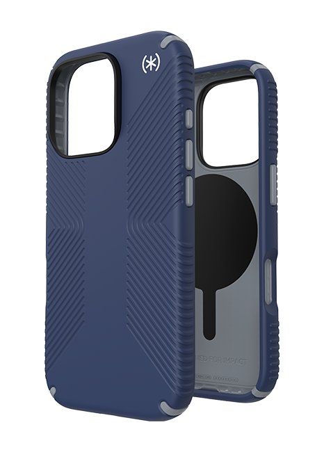 Speck Presidio2 Grip with MagSafe Case - iPhone 16 Pro - Coastal Blue  (Product view 4)