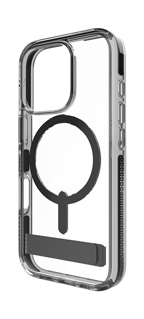 Zagg Piccadilly Snap Case with Kickstand and MagSafe - iPhone 16 Pro - Clear Black  (Product view 2)