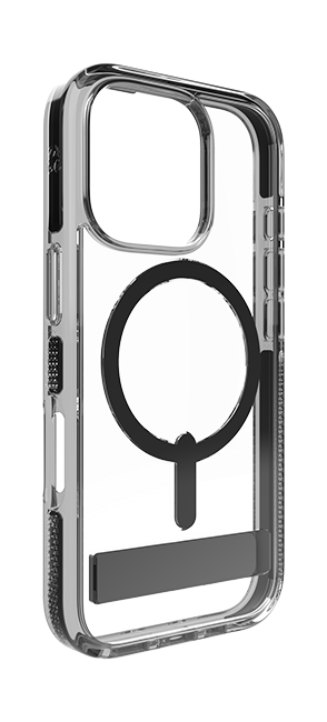 Zagg Piccadilly Snap Case with Kickstand and MagSafe - iPhone 16 Pro - Clear Black  (Product view 3)