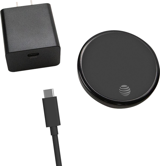 AT&T 15W MPP Premium Magnetic Wireless Charging Pad - Black  (Product view 1)