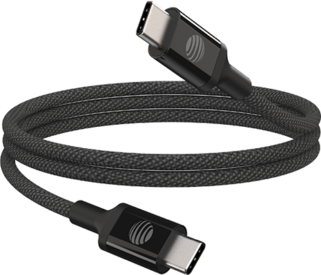 AT&T 4ft USB C to C Cable - Black  (Product view 1)