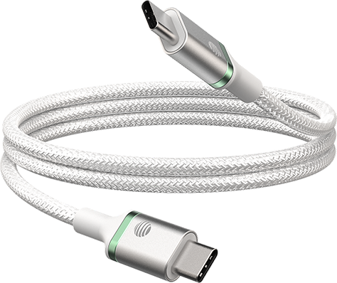 AT&T 4ft USB C to Type C Cable - White  (Product view 1)
