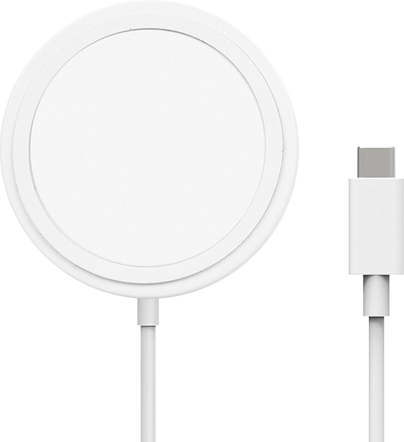 AT&T Qi2 Magnetic Charging Pad - White  (Product view 1)