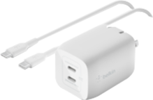 65W Dual USB-C Power Delivery PPS Wall Charger + 2M USB-C Cable Bundle