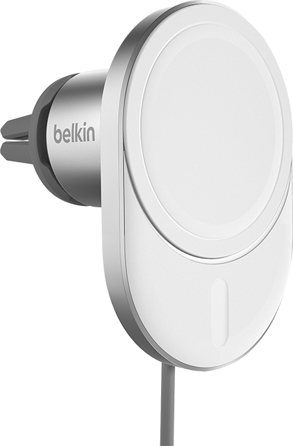 Cargador magnético para vehículo Belkin BoostCharge Pro, blanco (consulta de producto 1)