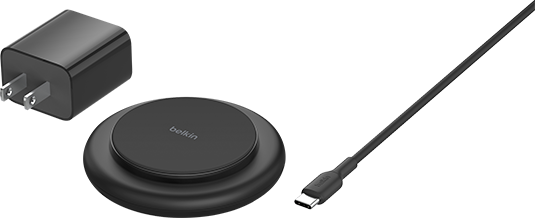 Belkin BoostCharge Pro Magnetic Wireless Pad - Black  (Product view 1)