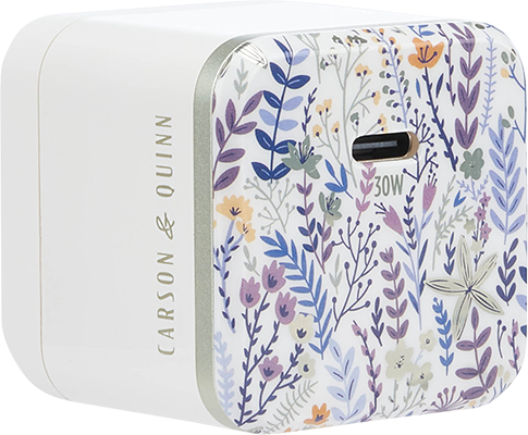 Carson & Quinn 30W Printed Wall Adapter Sunkissed Dreams Blue / Neutral ...