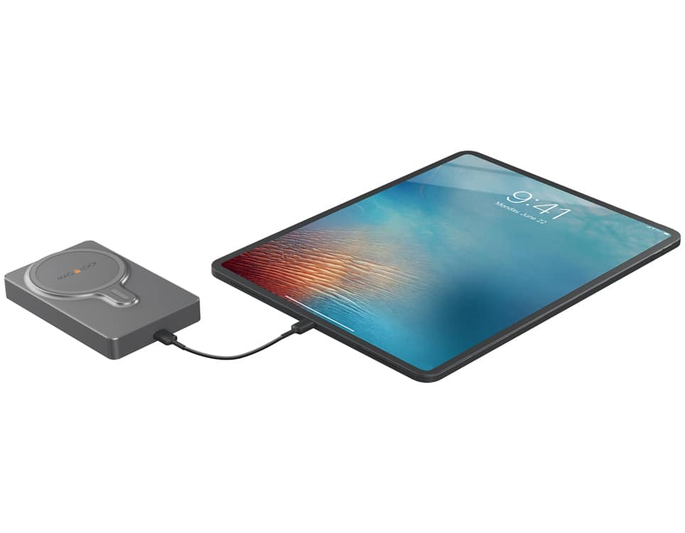 MAGLOCK 6K mAh 7.5W Magnetic Wireless Charger with Stand + 20W PD USB-C Port