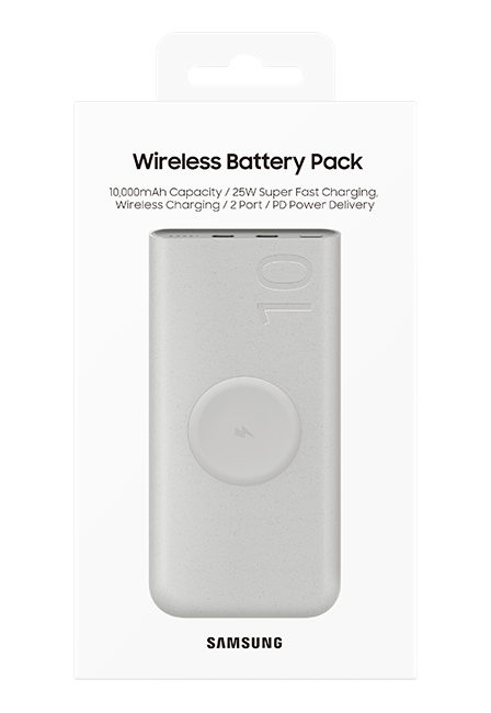 Samsung 25W 10ah Wireless Charging Battery Pack - Cream  (Product view 4)