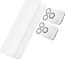 Protectores para pantalla de vidrio templado AT&T Essentials, paquete de 2 + protectores para cámara, paquete de 2 - iPhone 17 Pro