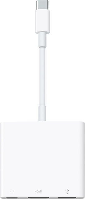 Apple USB-C Digital AV Multiport Adapter - White  (Product view 1)