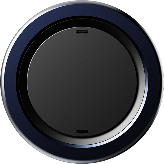 ohsnap Snap4 Luxe Magnetic Grip with Wireless Charging Pass Thru - Obsidian Black  (Product view 1)