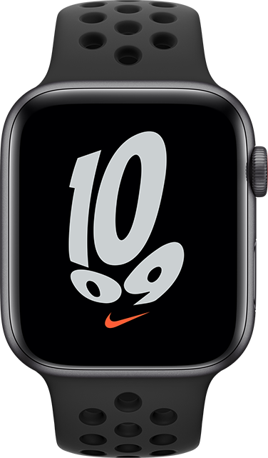 Apple Watch Nike SE - 44mm - Space Gray Aluminum Black Sport  (Product view 1)