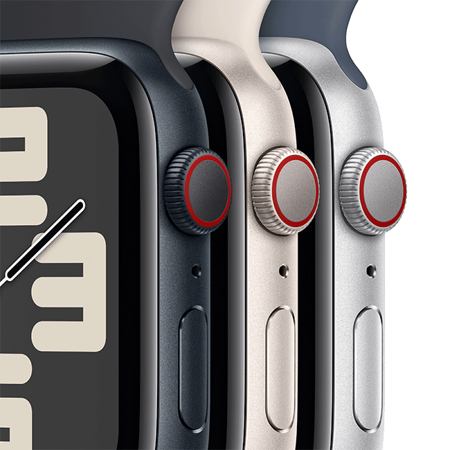 Apple Watch SE 2.ª gen. (2022) - 40 mm, aluminio plateado con correa deportiva azul invierno (consulta de producto 4)