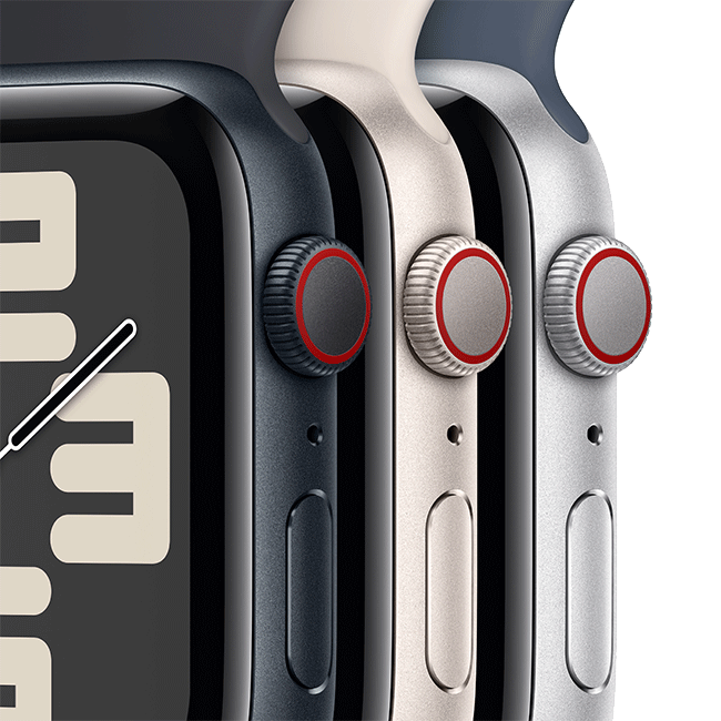 Apple Watch SE 2nd Gen (2022) - 40mm - Starlight Aluminum Starlight Sport M-L  (Product view 4)