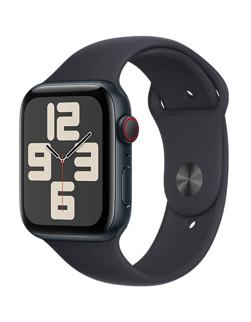 Apple Watch SE 2nd Gen (2022) - 44mm - Midnight Aluminum Midnight Sport S-M  (Product view 2)