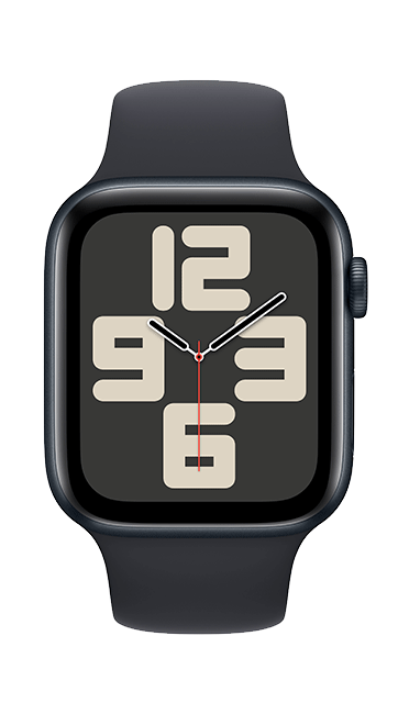 Apple Watch SE 2nd Gen (2022) - 44mm - Midnight Aluminum Midnight Sport S-M  (Product view 3)