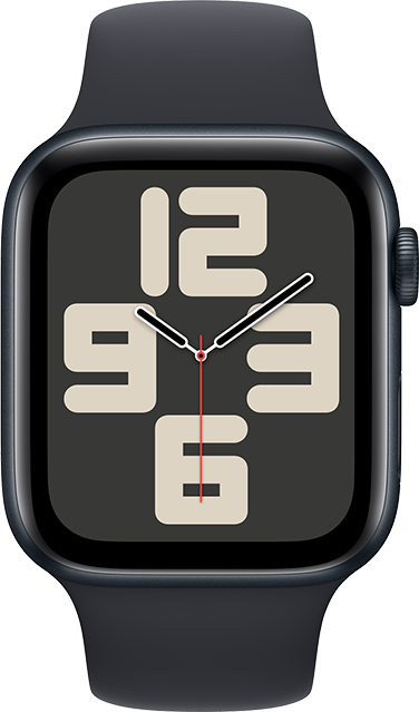 Apple Watch SE 2nd Gen (2022) - 44mm - Midnight Aluminum Midnight Sport S-M  (Product view 1)