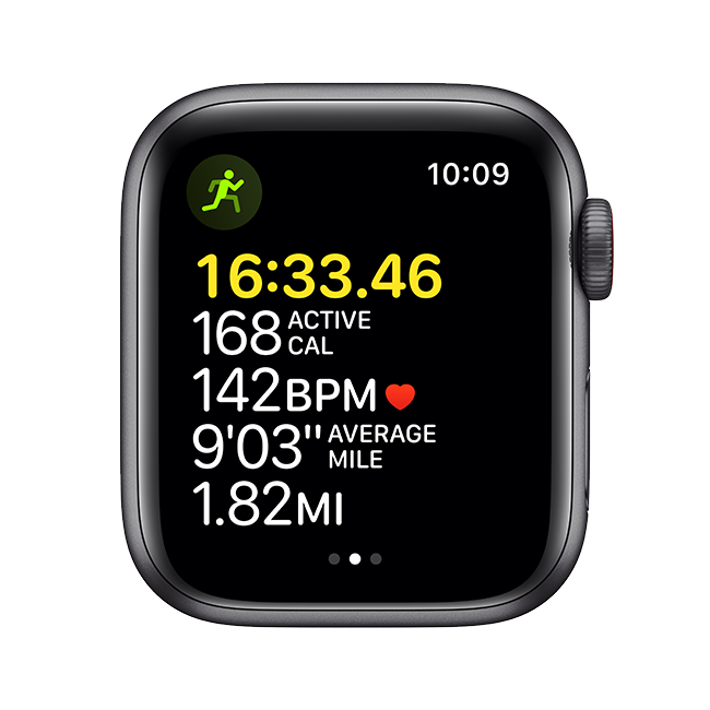 Apple Watch SE - 40mm - Space Gray Aluminum Tornado Gray Sport  (Product view 4)