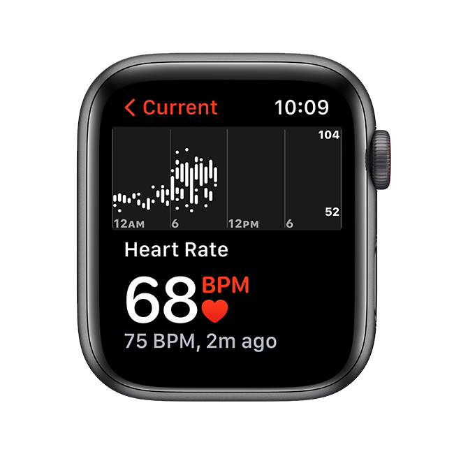 Apple Watch SE - 44mm - Space Gray Aluminum Tornado Gray Sport  (Product view 5)