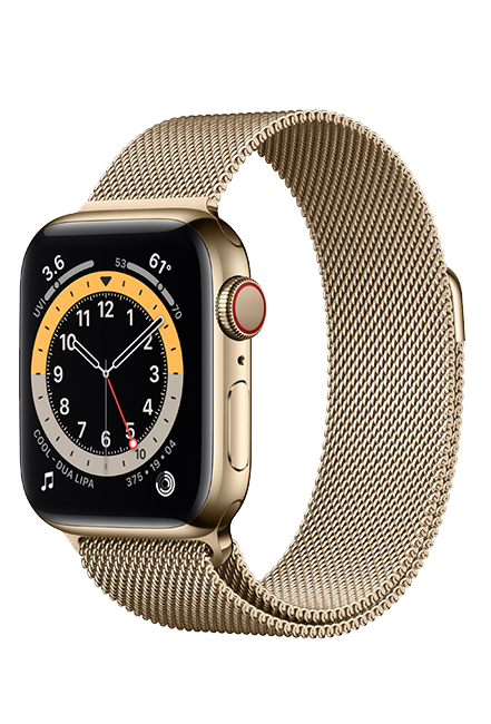 Apple Watch Series 6 - 40mm - Gold Stainless - Gold Milanese  (Product view 2)