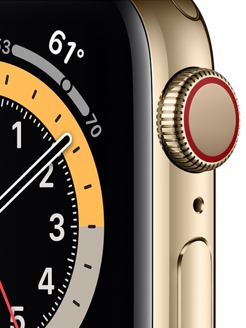 Apple Watch Series 6 - 40mm - Gold Stainless - Gold Milanese  (Product view 3)