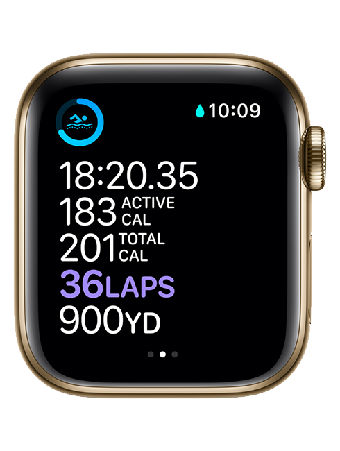 Apple Watch Series 6 - 40mm - Gold Stainless - Gold Milanese  (Product view 5)