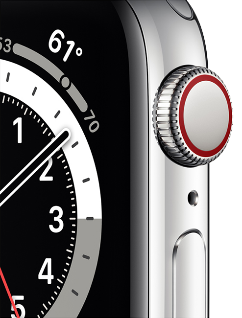 Apple Watch Series 6 - 40mm - Silver Stainless - Silver Milanese  (Product view 3)