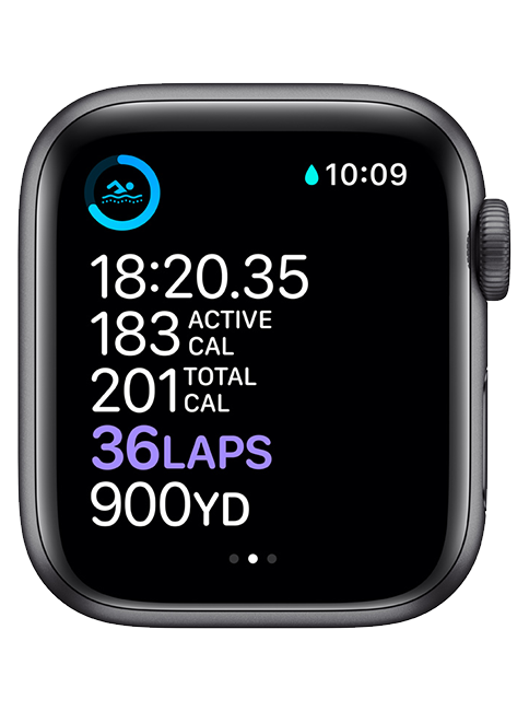 Apple Watch Series 6 40mm 32 GB in Space Gray Aluminum - Black