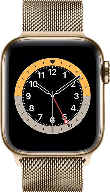 Apple Watch Series 6 - 40mm - Gold Stainless - Gold Milanese  (Product view 1)