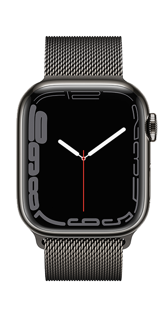 Apple Watch Series 7 - 41 mm - Acero inoxidable grafito - Correa Milanese grafito (consulta de producto 3)