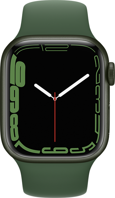 Apple Watch Series 7 - 41mm - Green Aluminum Clover Sport  (Product view 1)