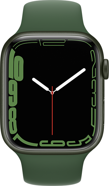Apple Watch Series 7 - 45mm - Green Aluminum Clover Sport  (Product view 1)