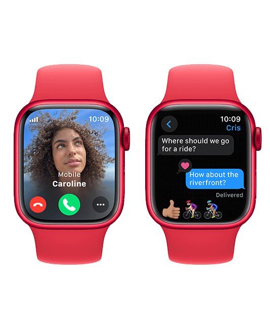 Apple Watch Series 9 41mm - PRODUCT RED Aluminum Sport M-L  (Product view 7)