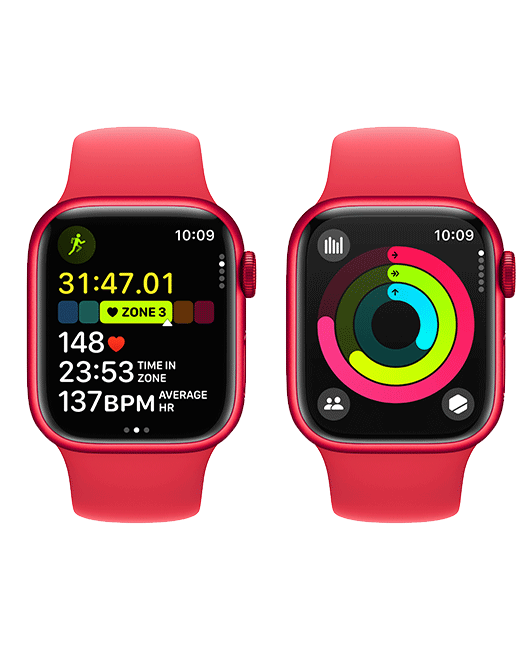 Apple Watch Series 9 41mm - PRODUCT RED Aluminum Sport S-M  (Product view 9)
